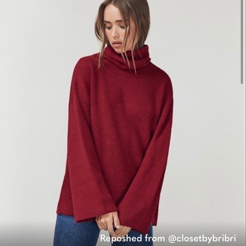 Reformation Florian Alpaca Sweater XS, color: red - Picture 5 of 8